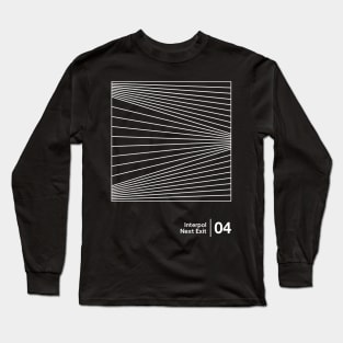 Next Exit - Minimalist Graphic Artwork Design Long Sleeve T-Shirt